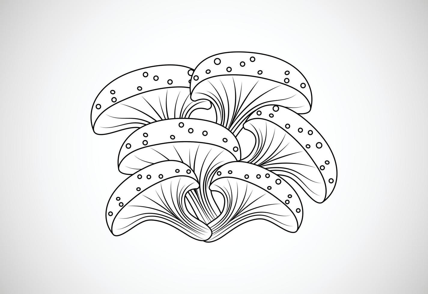 Mushroom creative design vector illustration. Floral elements