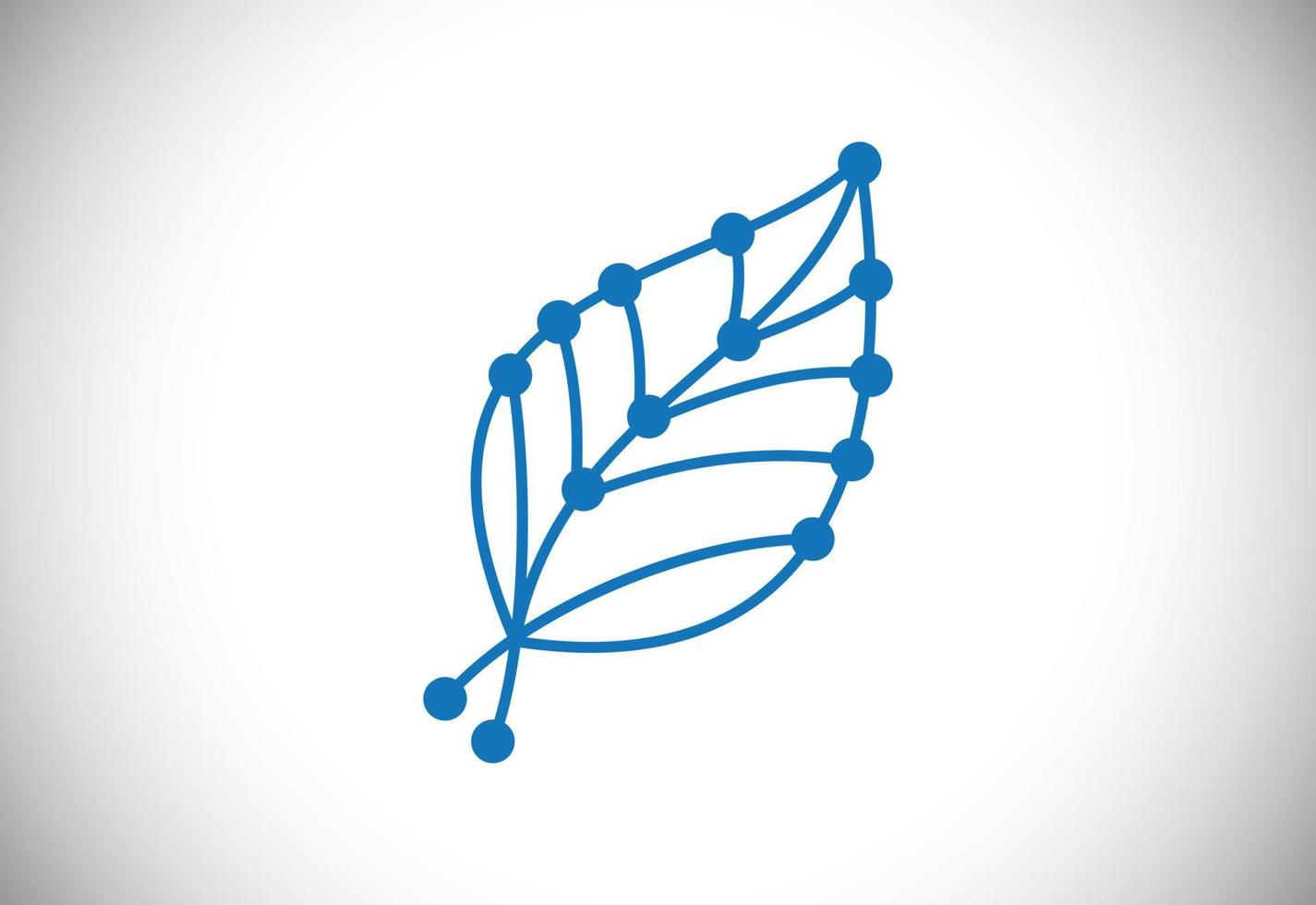 Creative Leaf Technology Logo Design Template, Green Technology logo designs concept vector