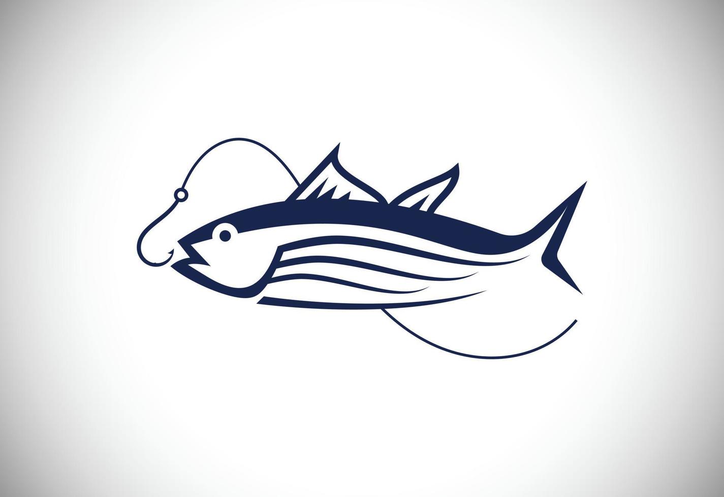 logotipo de pesca. logotipo de pescado, logotipo de pescado salvaje, logotipo de pesca con mosca, anzuelo de pesca, vector