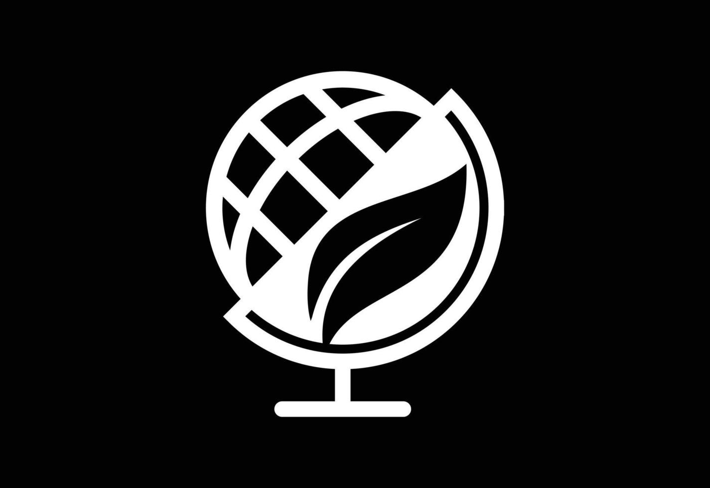 plantilla de diseño del logotipo de la tierra. globo icono signo símbolo vector