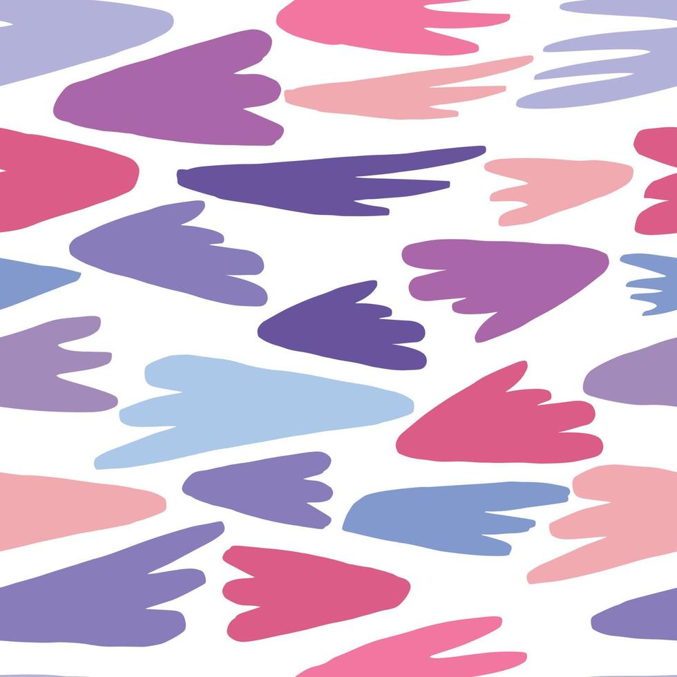 Modern colorful shapes or blots. Contemporary abstract strange seamless pattern. vector