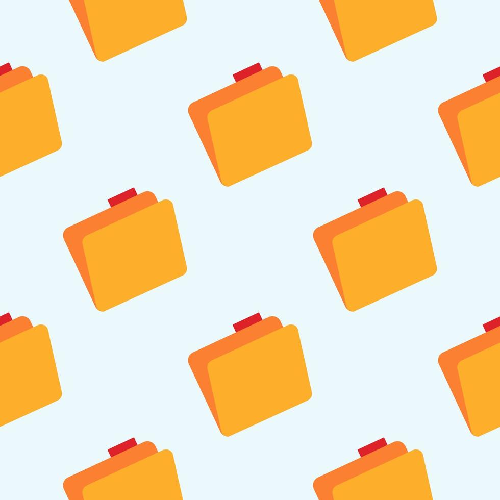Folder symbol seamless pattern. Folder icon backdrop. vector