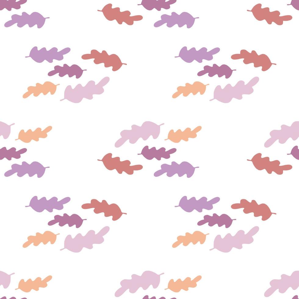 Simple autumn leaves seamless pattern. Backdrop for textile vector