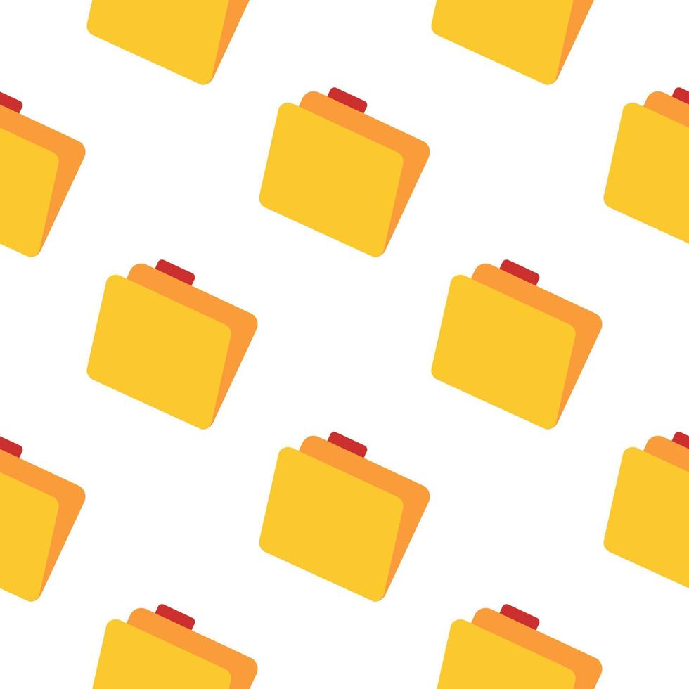 Folder symbol seamless pattern. Folder icon backdrop. vector