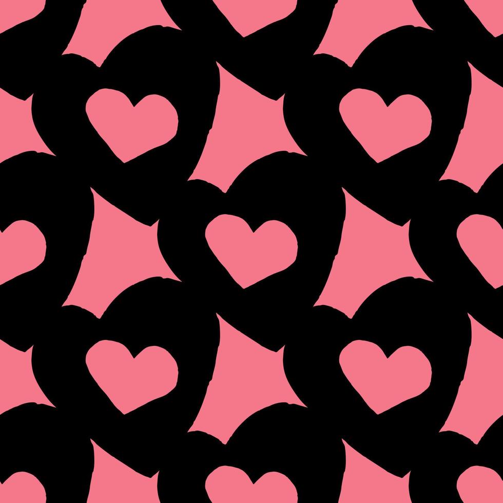 patrón sin fisuras de corazones de color rosa sobre fondo negro. Fondo de pantalla del 14 de febrero. 5496008 Vector en Vecteezy patrón sin fisuras de corazones de color rosa sobre fondo negro. Fondo de pantalla del 14 de febrero. 5496008 Vector en Vecteezy