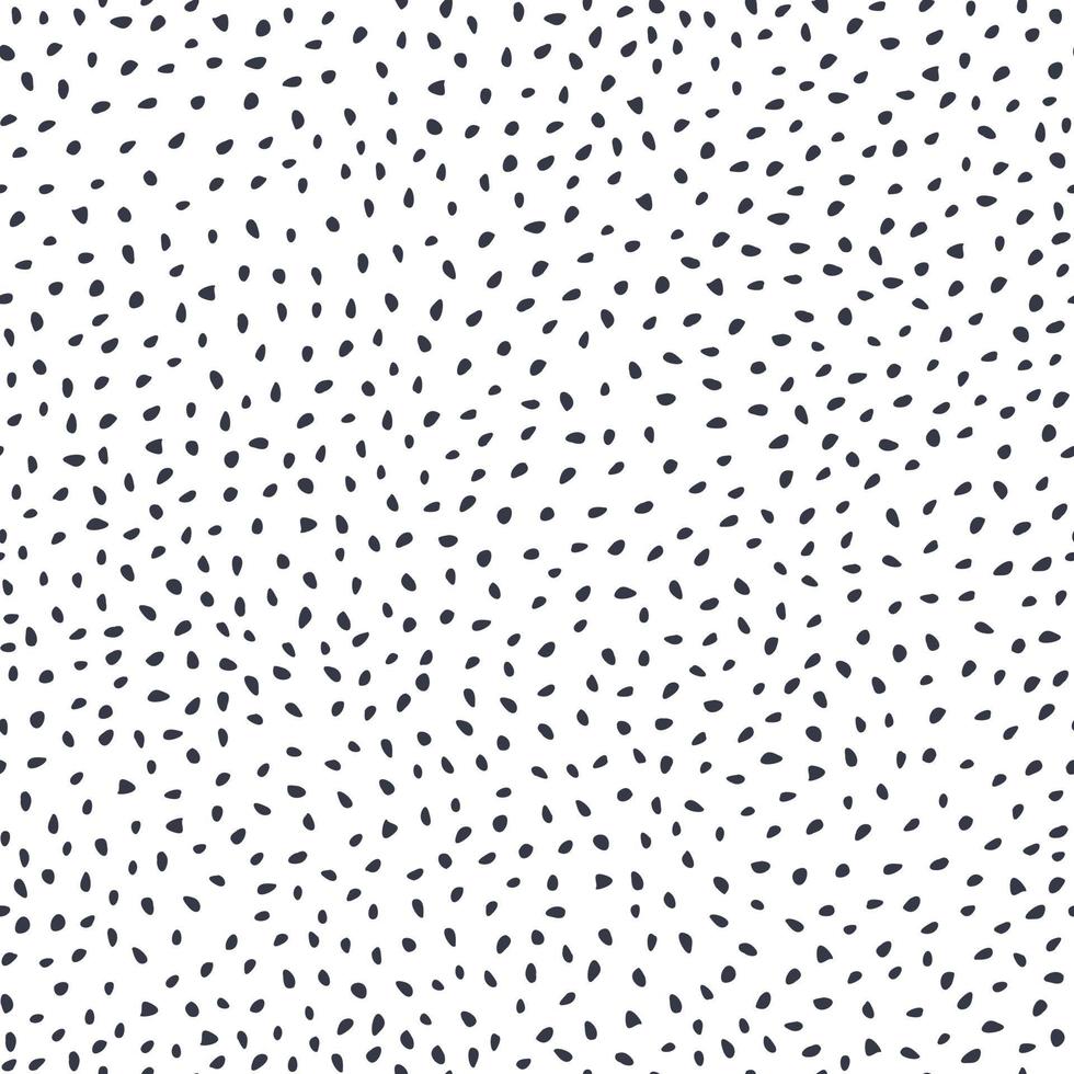 Hand drawn ink shapes seamless pattern. Freehand polka dot backdrop. vector
