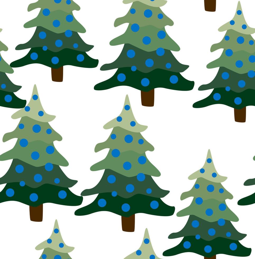 paisaje de bosque de invierno de navidad. patrón y fondo sin fisuras. vector