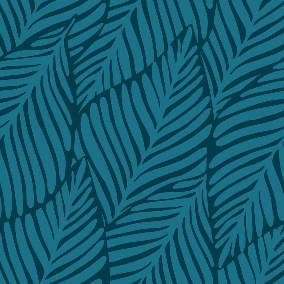 Abstract tropical pattern, palm leaves seamless floral background. vector