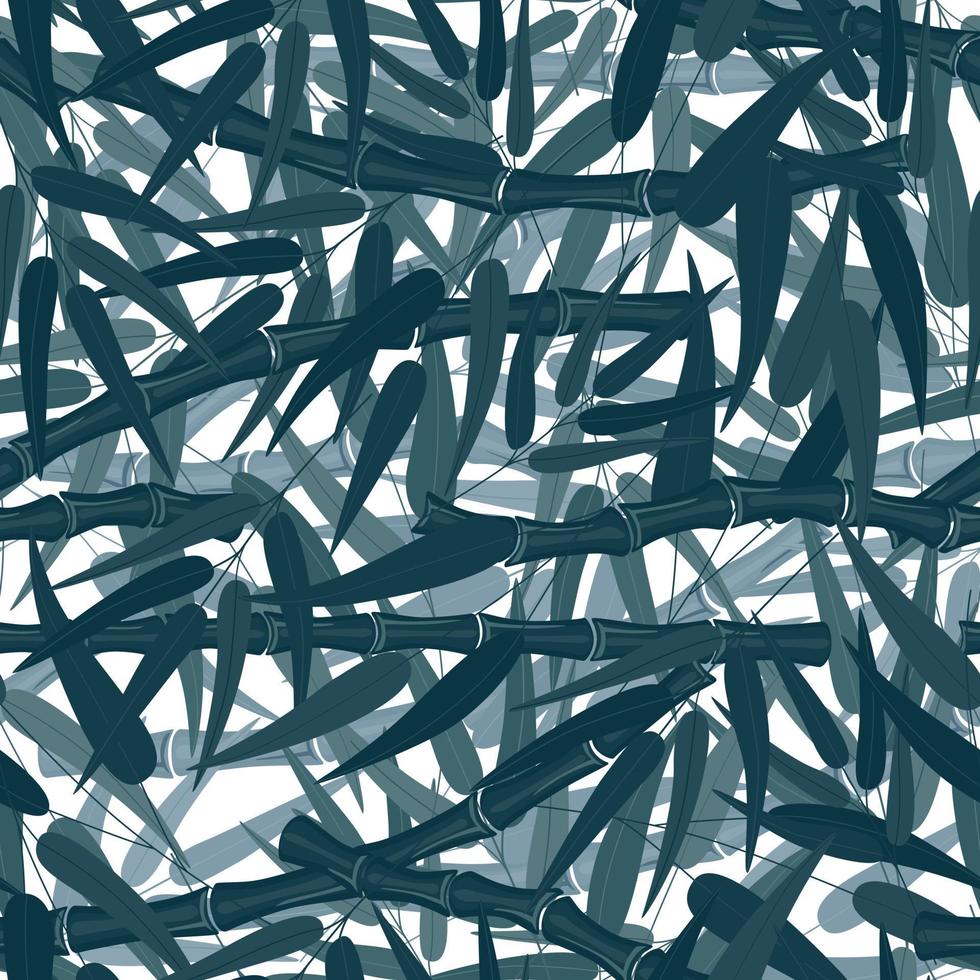 Bamboo forest seamless pattern texture on white background. vector