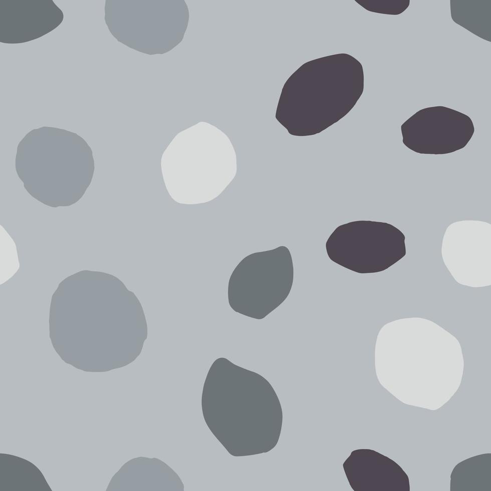 Pebble seamless pattern. Random stones wallpaper illustration vector