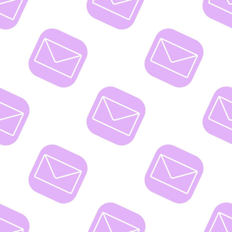Email seamless pattern. Mail symbol wallpaper. Business backdrop vector