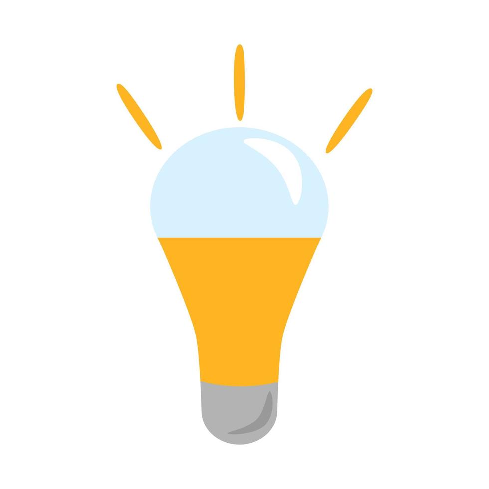 Light bulb icon. Energy and idea symbol. Lamp icon logo. vector