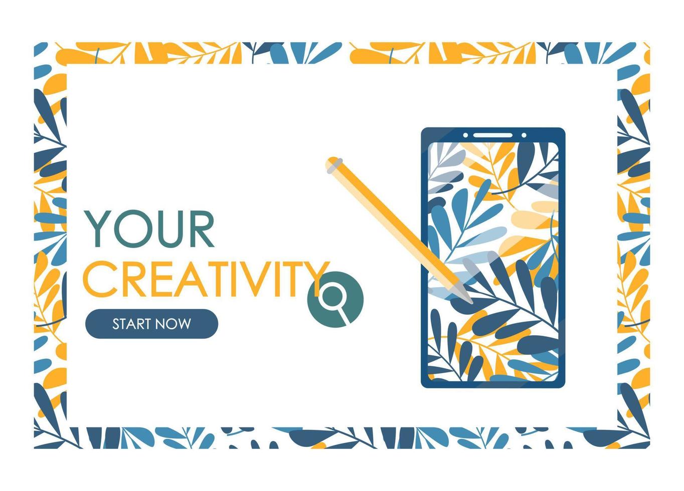 The concept of graphic courses. Drawing lessons on the tablet. vector