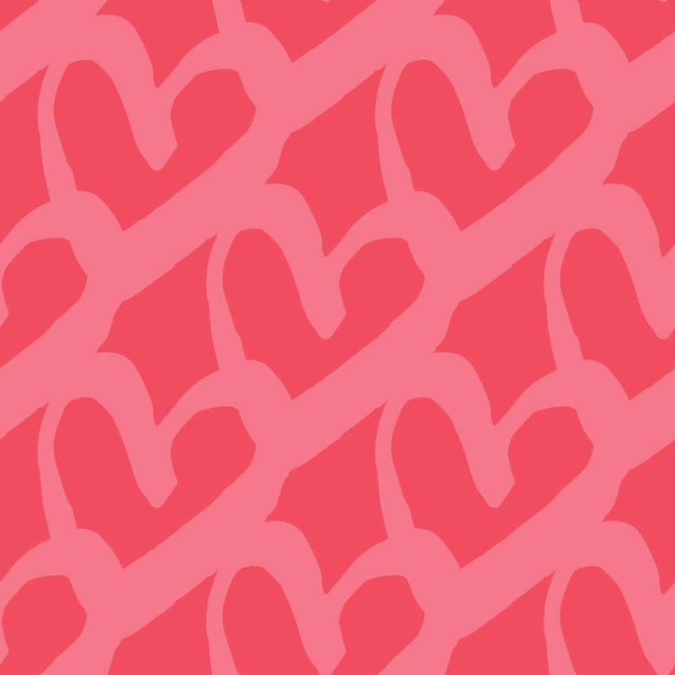 Hearts seamless pattern. 14 february wallpaper. Valentine's Day backdrop. vector