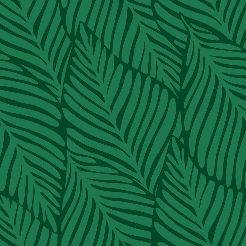 Summer nature jungle print. Exotic plant. Tropical pattern, vector