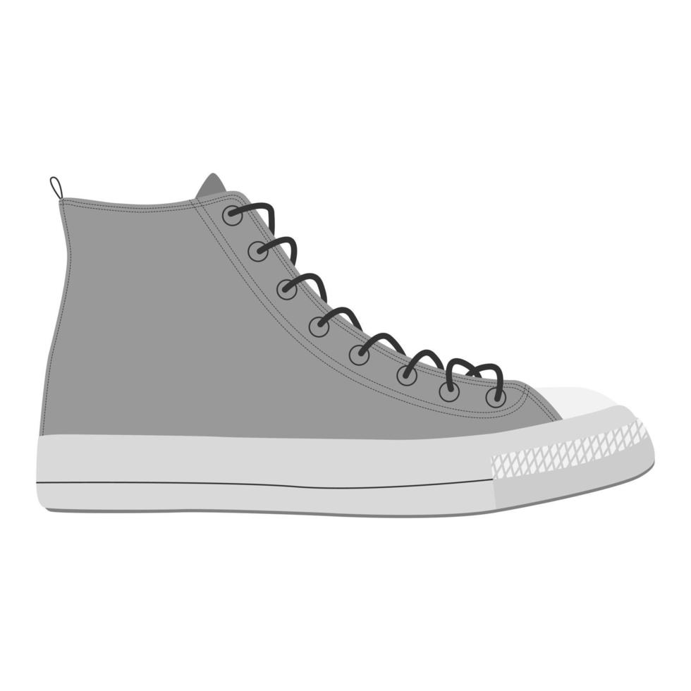 zapatos de hombre zapatillas altas aisladas. iconos de zapatos de temporada de hombre masculino. vector