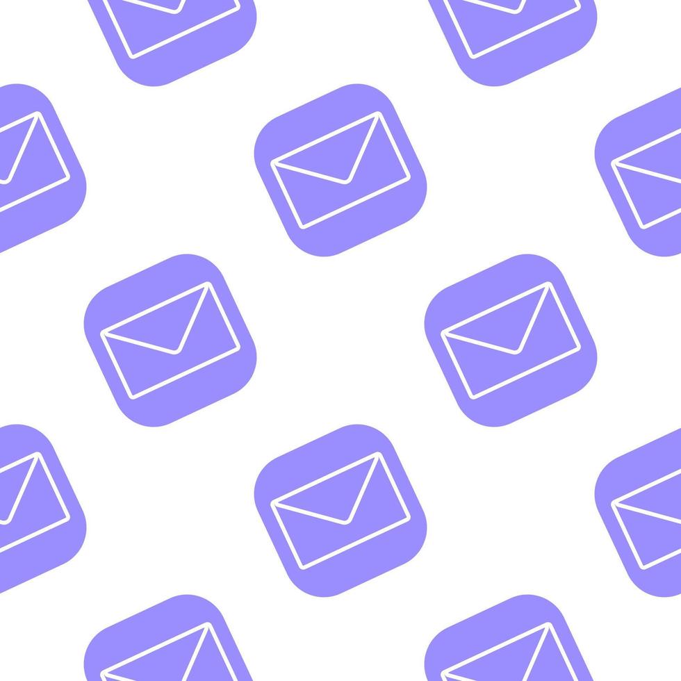 Email seamless pattern. Mail symbol wallpaper. Business backdrop vector