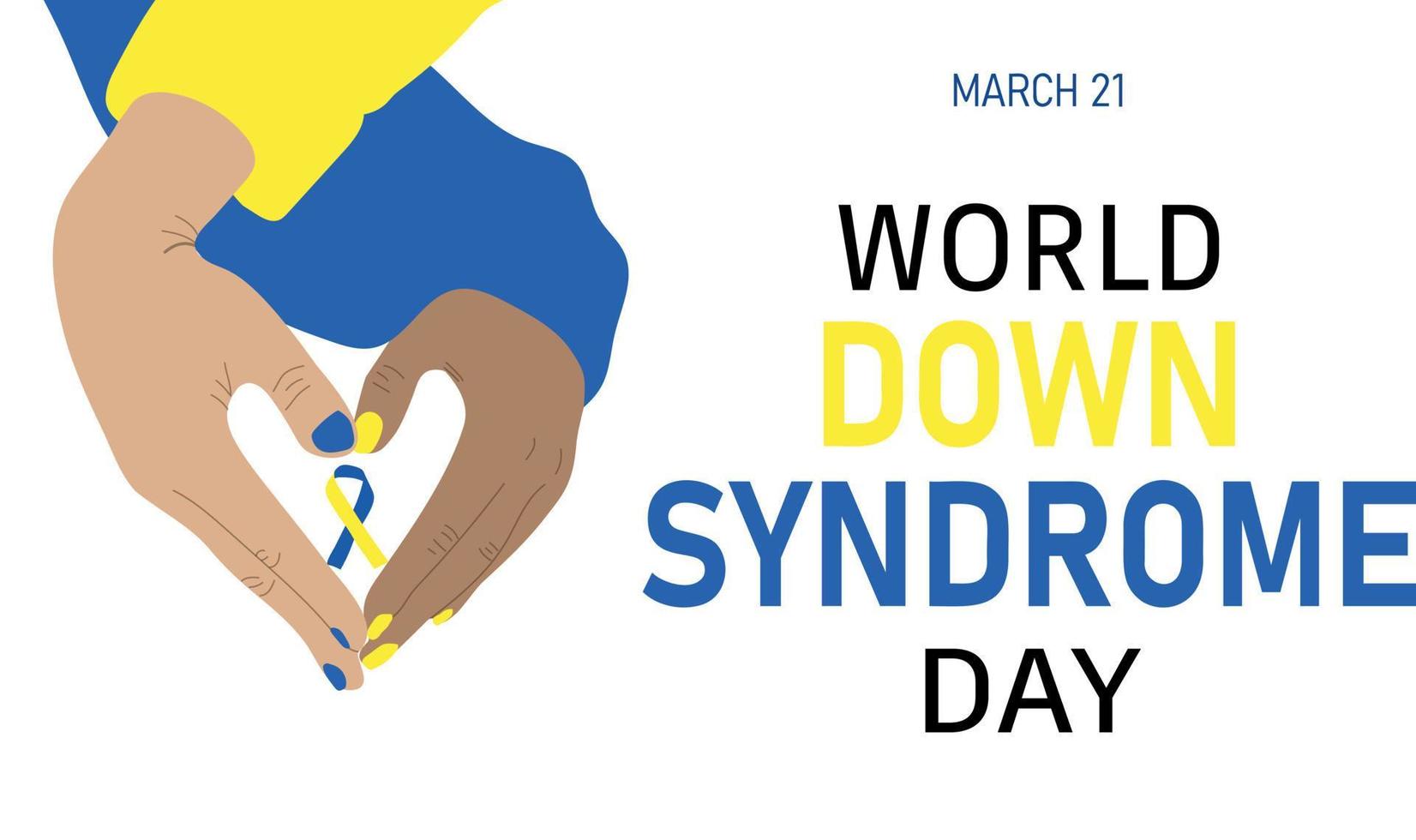 día mundial del síndrome de down vector