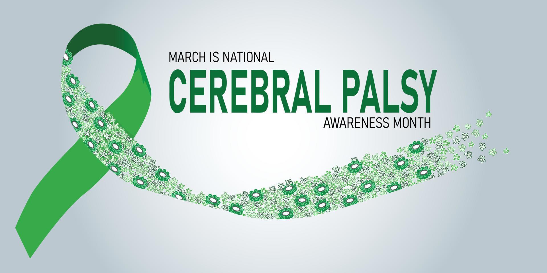 Cerebral Palsy Month banner vector