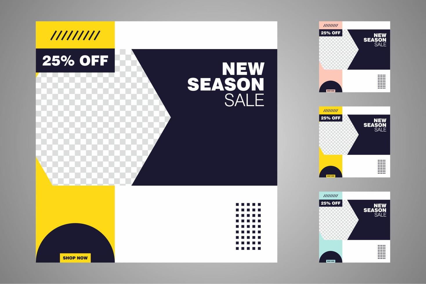 Suitable for social media posts templates and web or internet ads. vector