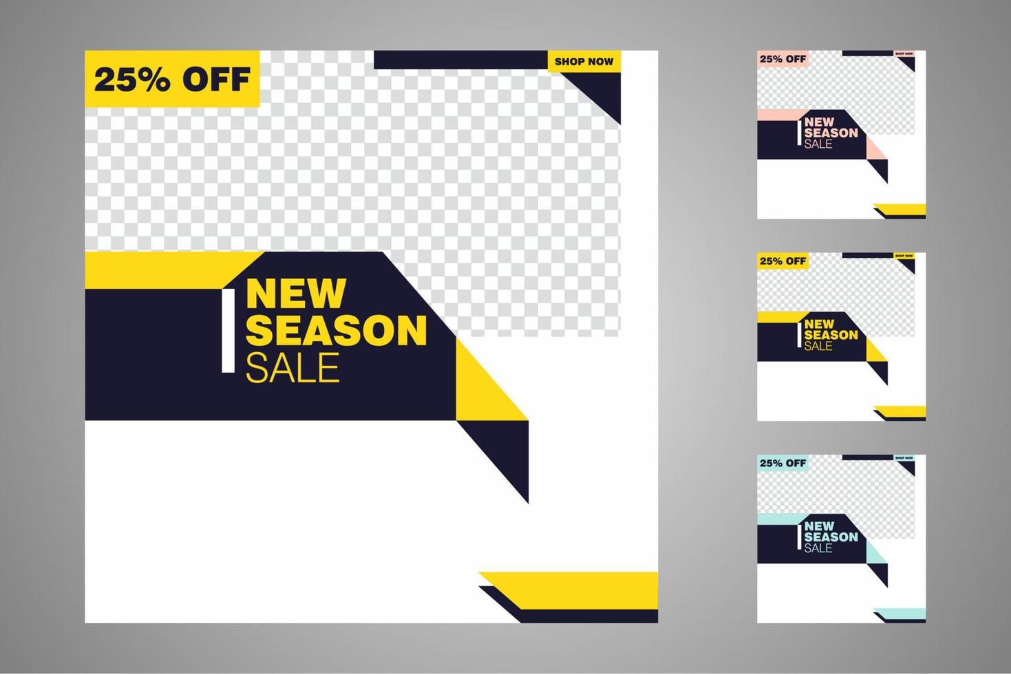 Suitable for social media posts templates and web or internet ads. vector