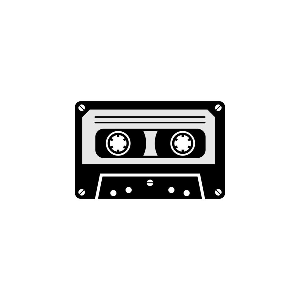 cassette icon isolated on white background from music collection. Vector illustration. EPS10