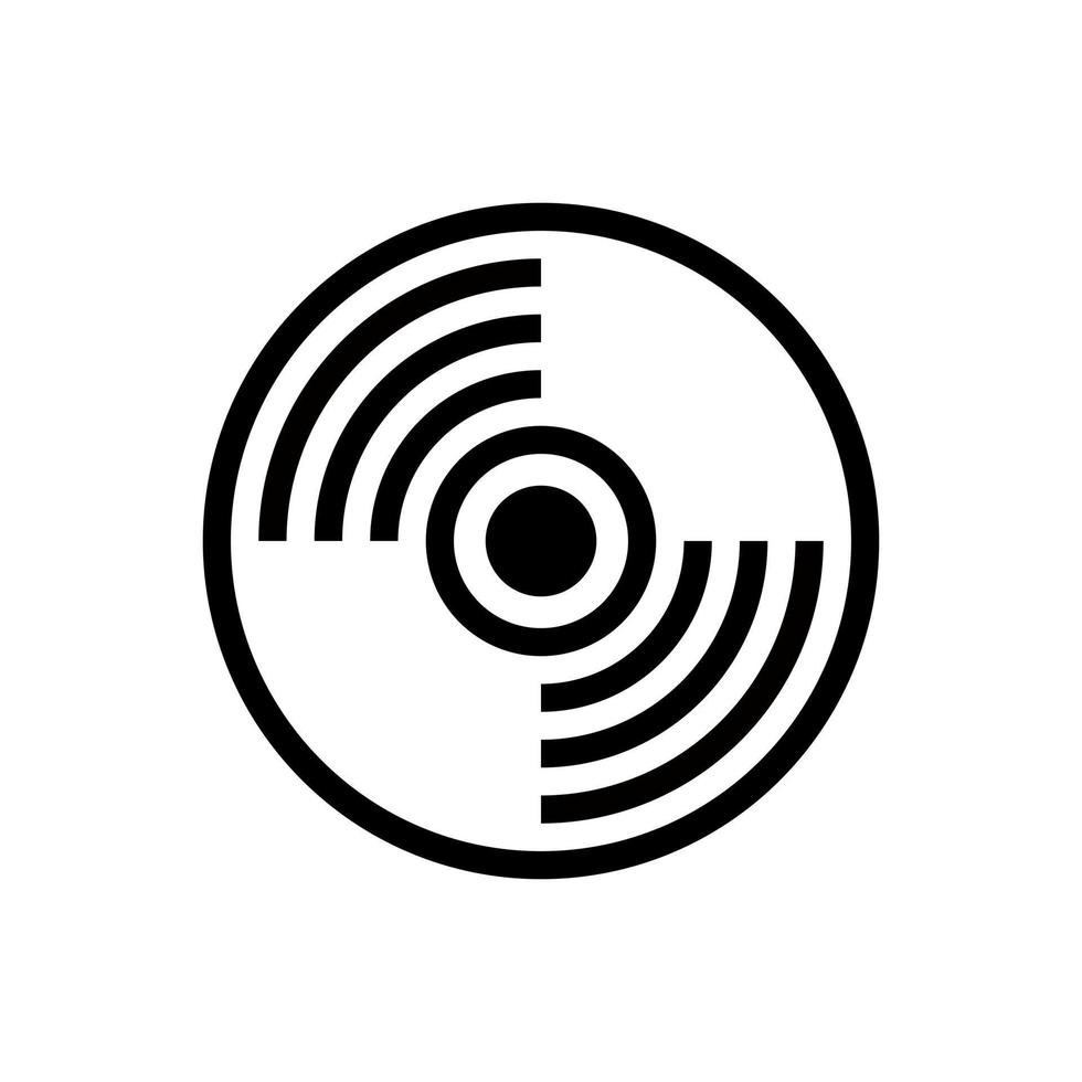 Record icon isolated on white background from media player collection. Vector illustration. EPS 10