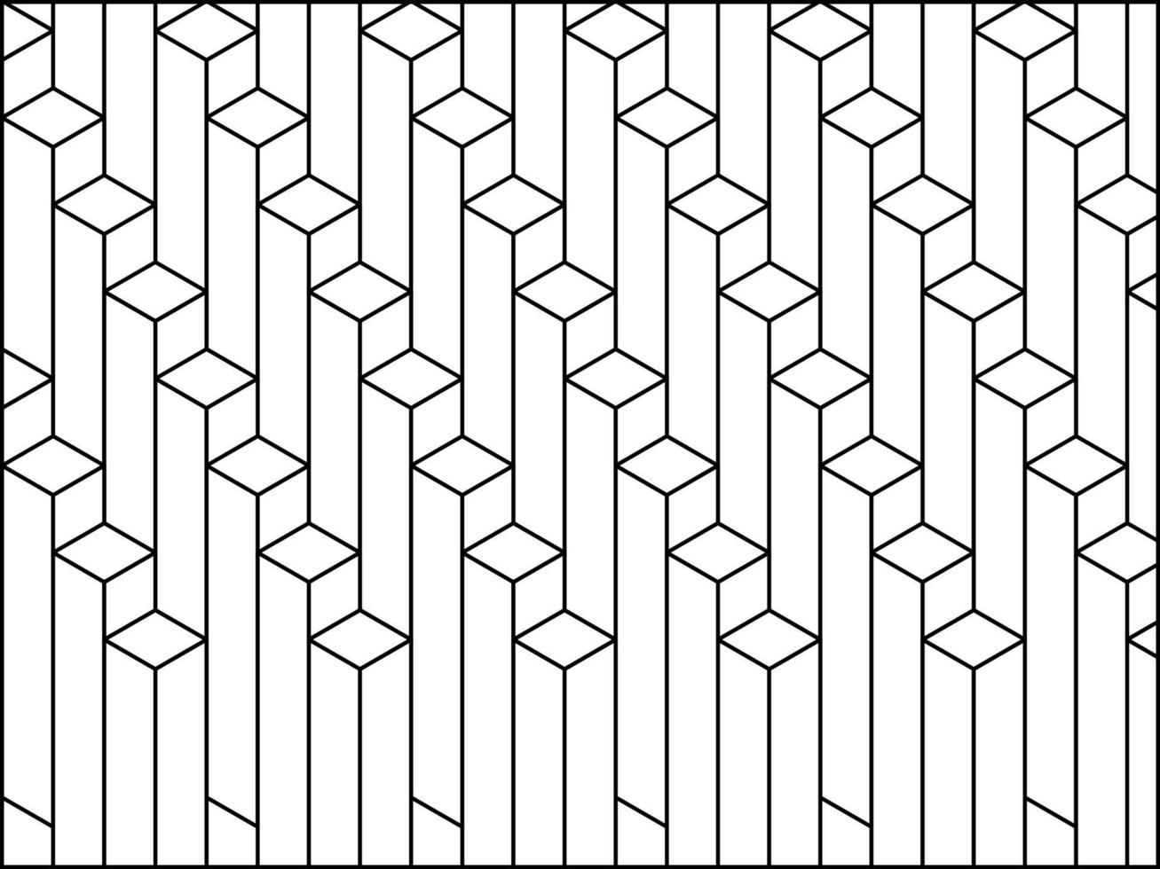 patrón de líneas geométricas vectoriales. adorno de rayas abstracto. rayas geométricas simples en blanco y negro, formas en zigzag. fondo lineal gráfico elegante. diseño repetido para decoración, impresión, textil, vector