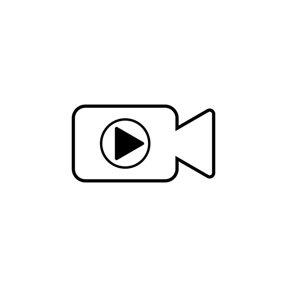 camera icon isolated on white background from smartphone ui ux part collection. Vector illustration. EPS10