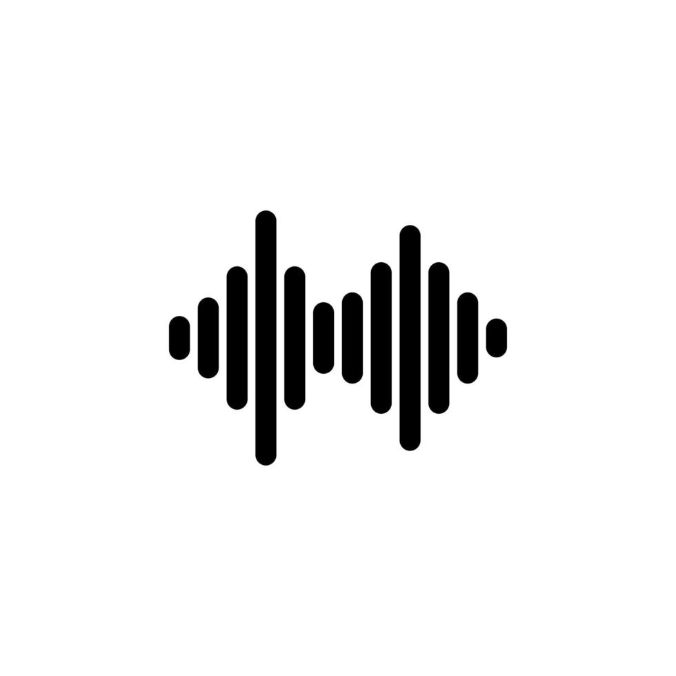 Sound Wave Vector Icon Illustration Design. Vector illustration. EPS10