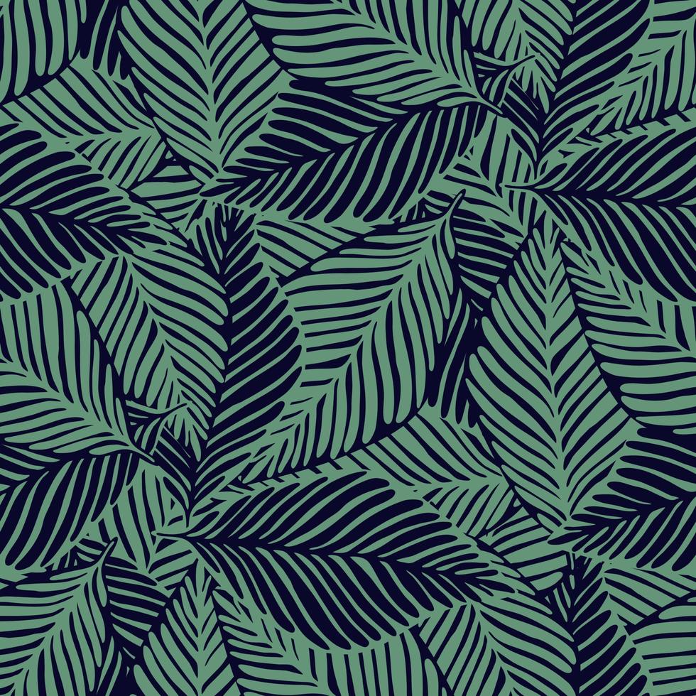 Abstract trendy jungle seamless pattern. Exotic plant. vector