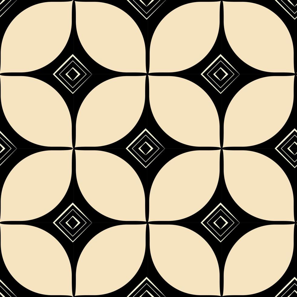 impresión de bloque. patrón geométrico sin costuras. estilo retro. ilustración de la vendimia vector
