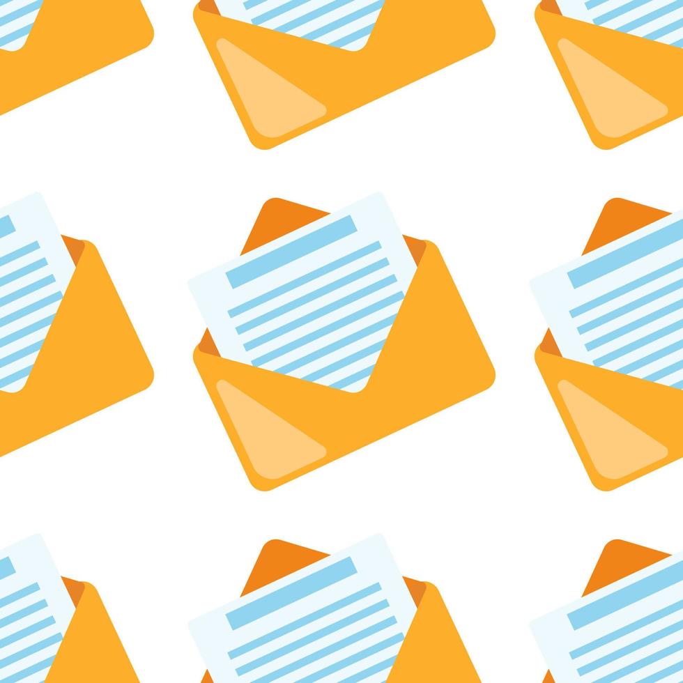 Email seamless pattern. Mail symbol wallpaper. Business backdrop vector