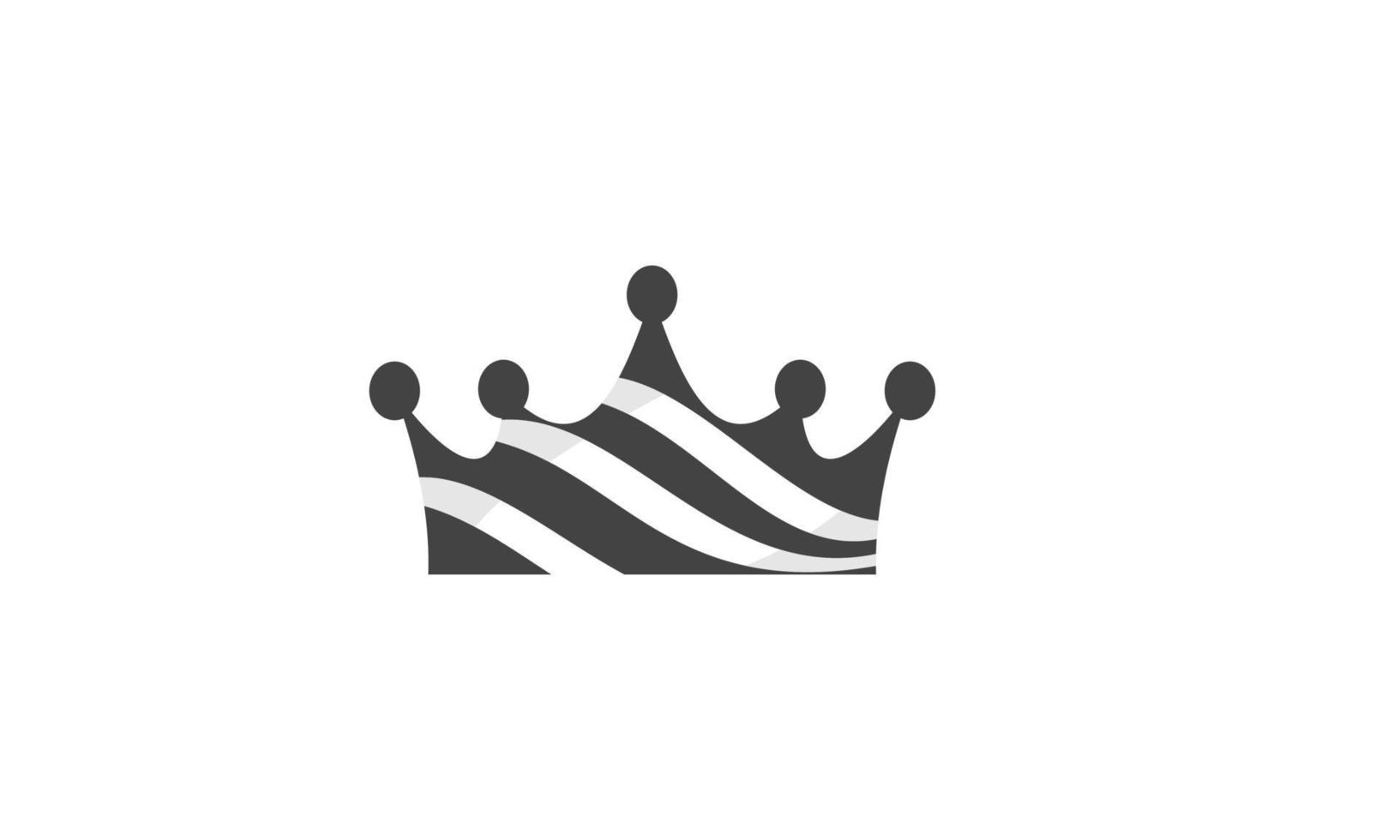 creative crown black white color logo modern business company vector