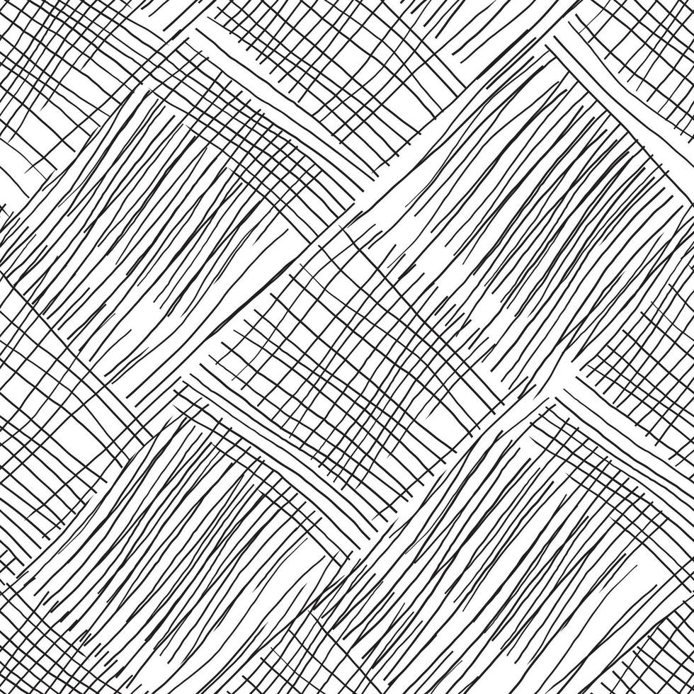 Abstract background with lines. Black and white chaotic lines vector