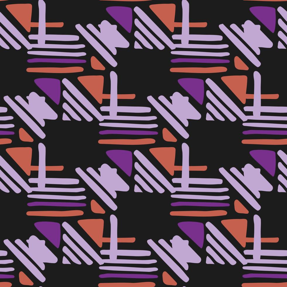 Seamless hand draw Folk pattern. weave lines ornament. vector