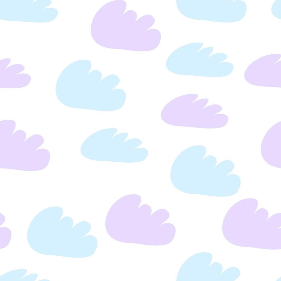 Simple seamless pattern with clouds. Vector Pattern illustration