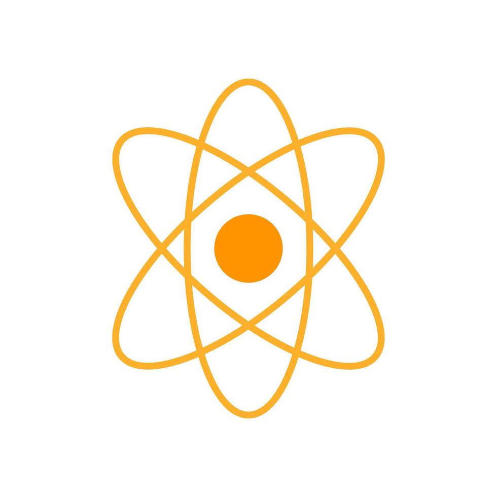 Atom icon vector , atom symbols isolated illustration