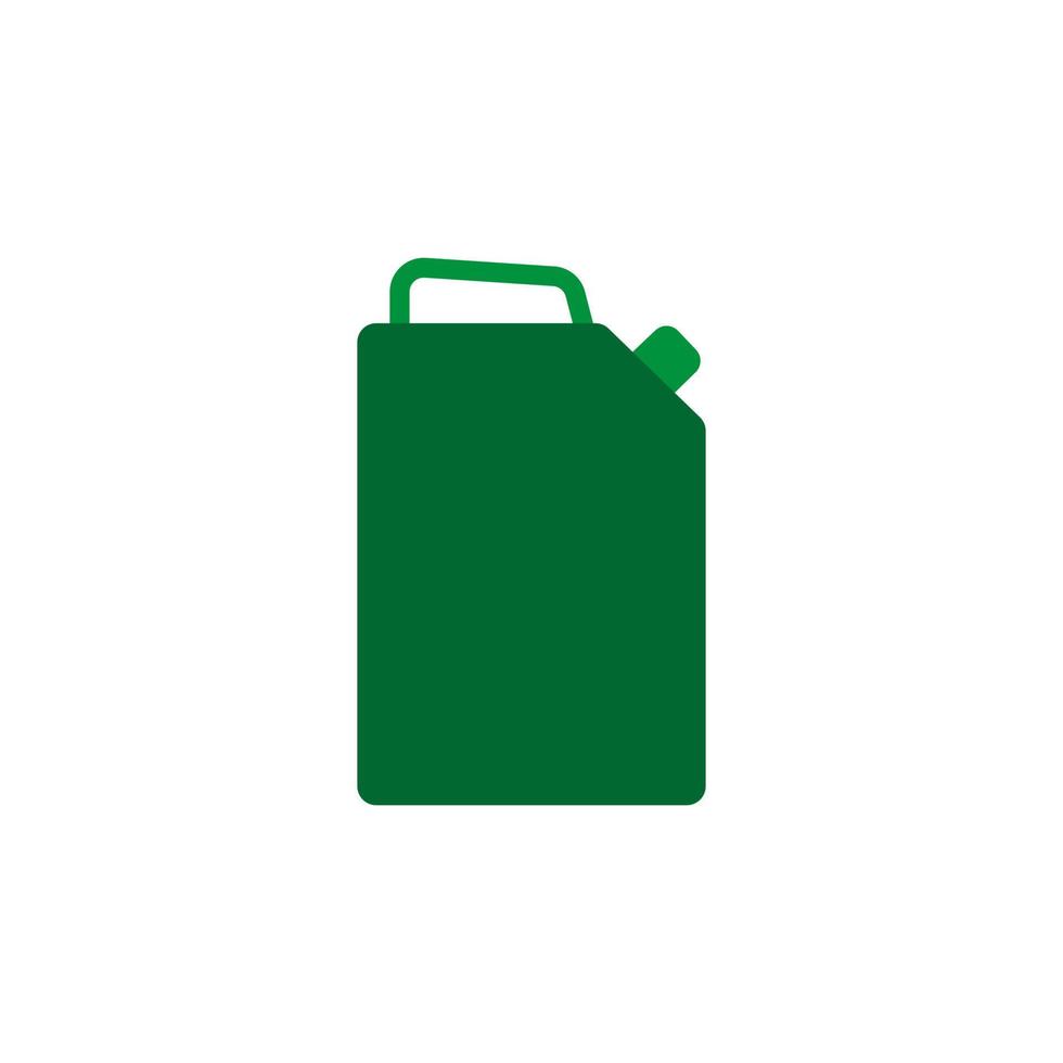 Canister of gasoline. fuel canister vector icon. Jerrycan symbol