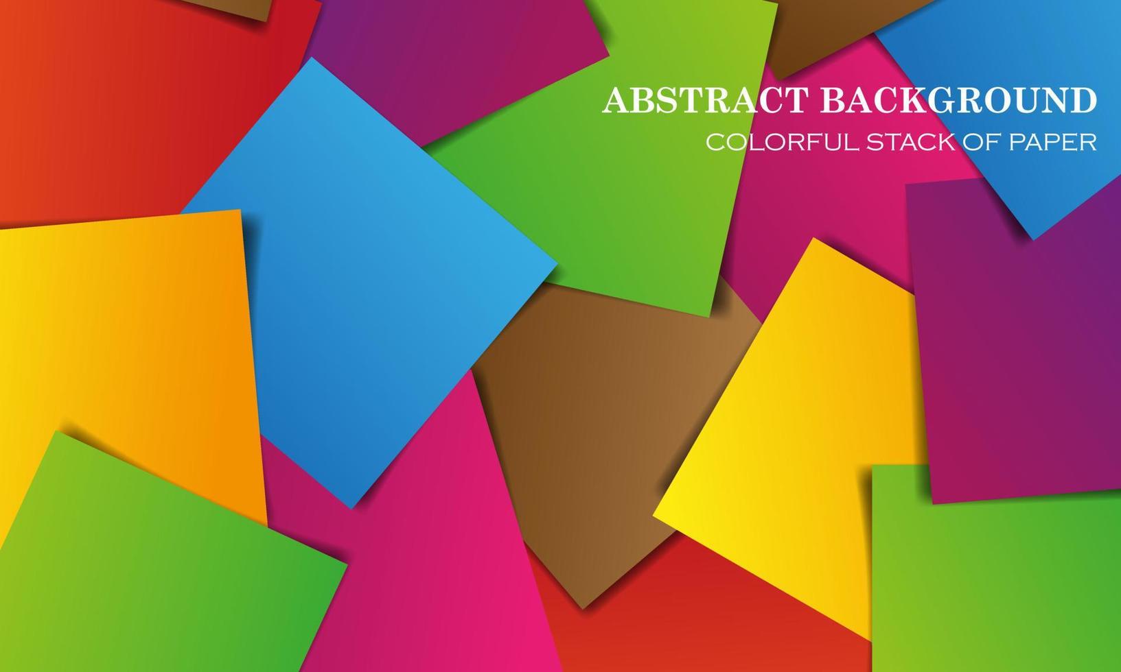 colorful stack of papers abstract background vector