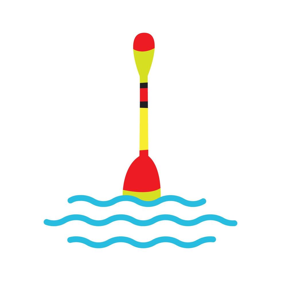 flotador de pesca colorido en el diseño del logotipo del agua símbolo gráfico vectorial icono signo ilustración idea creativa vector