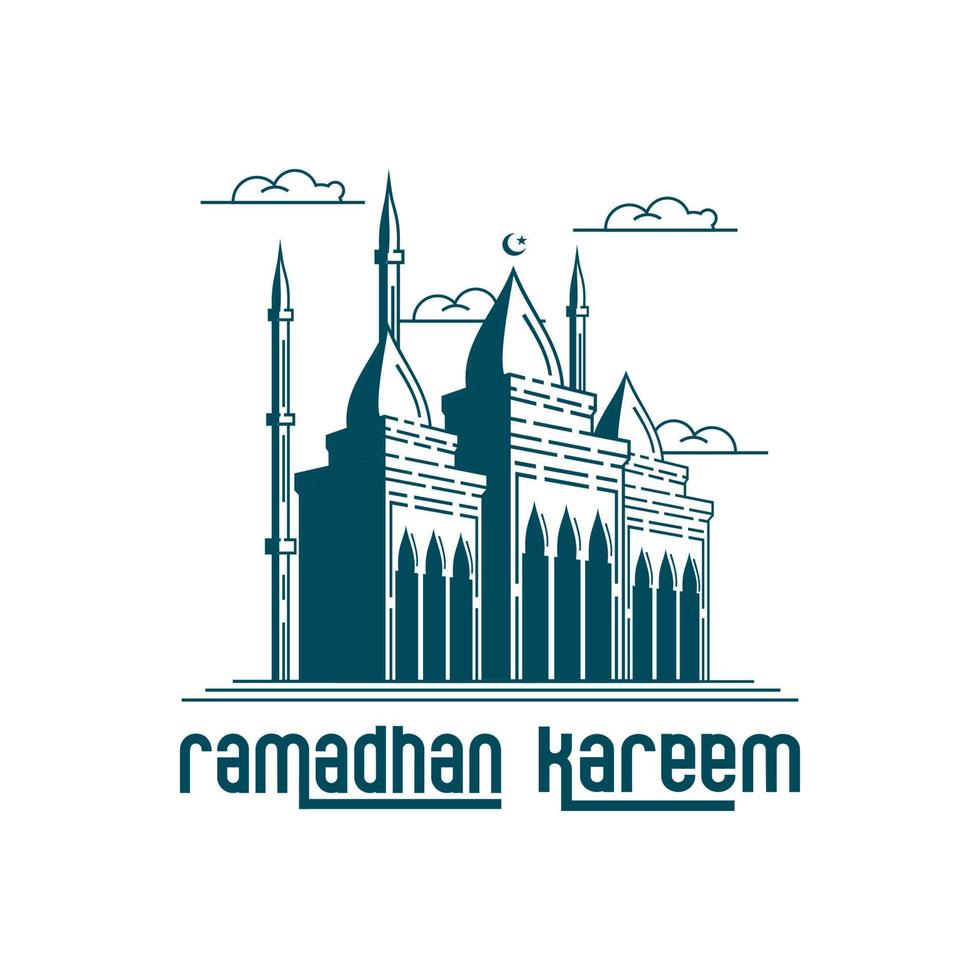 mosque vector design