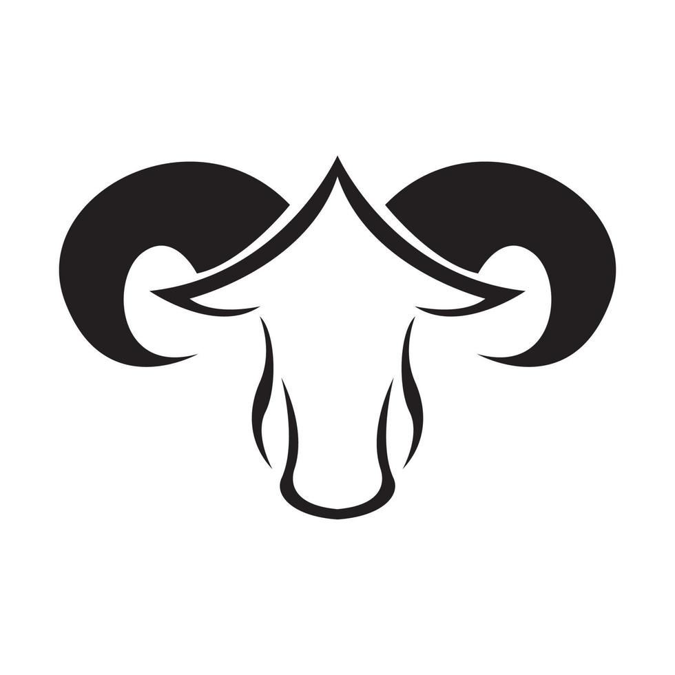 head Suffolk sheep logo design vector graphic symbol icon sign illustration creative idea