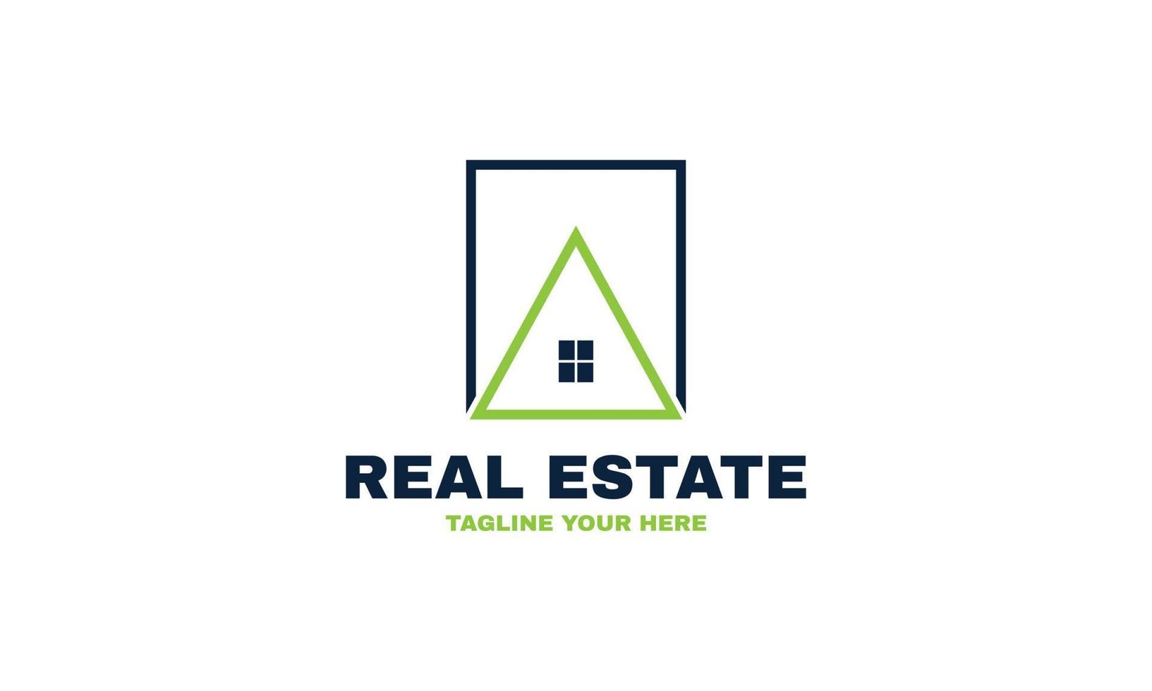 abstract real estate or home logo construction architecture building logo design vector template element