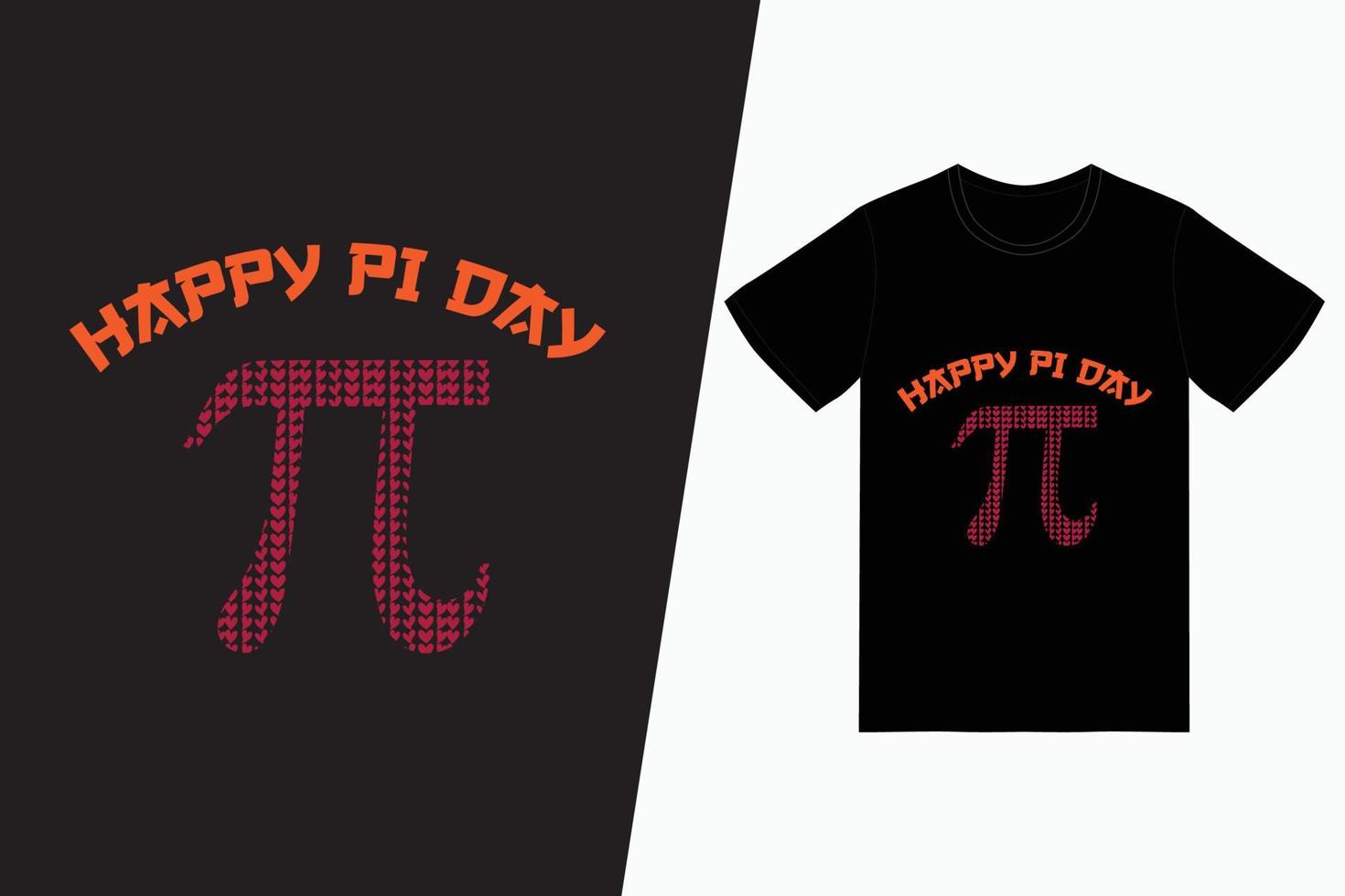 diseño de camiseta feliz día pi vector