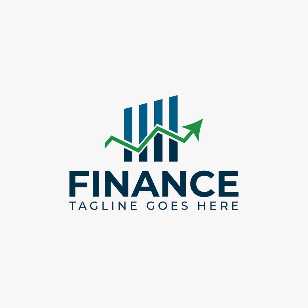 diseño de logotipo de empresa financiera vector