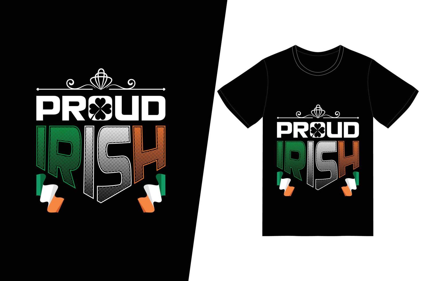 Proud Irish T-shirt vector