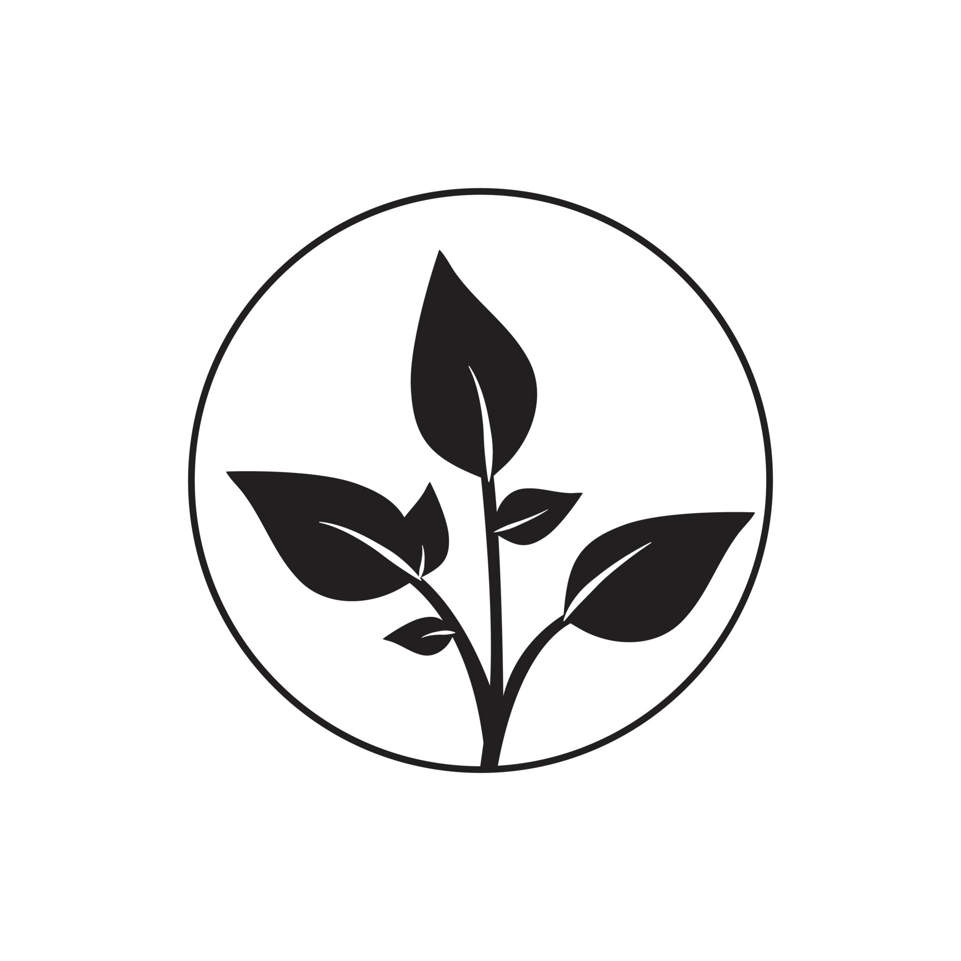 Black Leaf Logo 5501737 Vector Art at Vecteezy