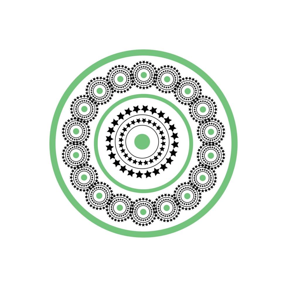 Abstract Mandala Logo Design vector