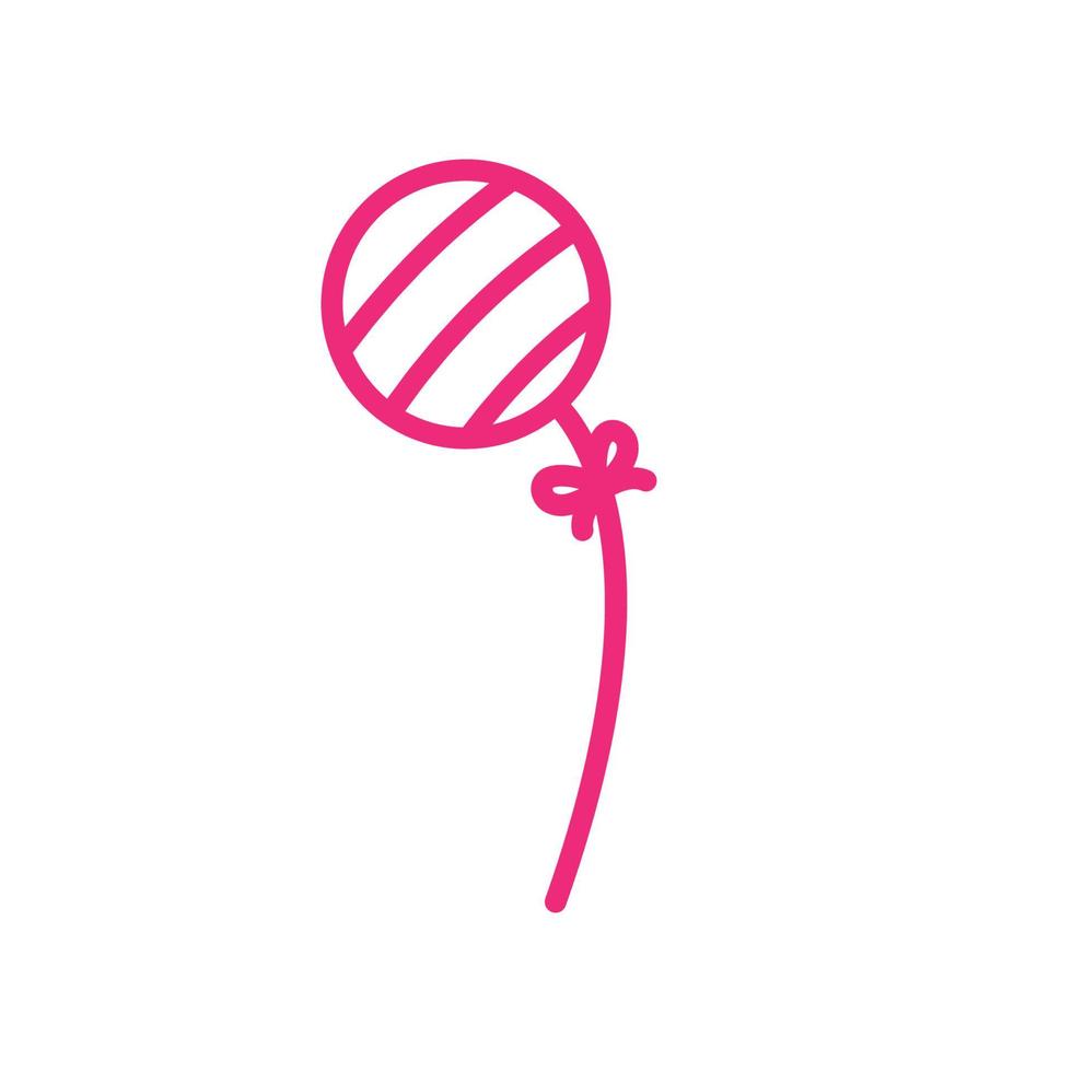 piruletas caramelo línea rosa logotipo símbolo icono vector gráfico diseño ilustración